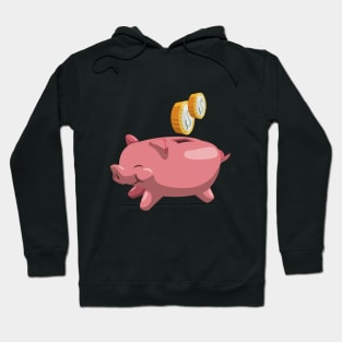 Pig money gift design, pig ,money Hoodie